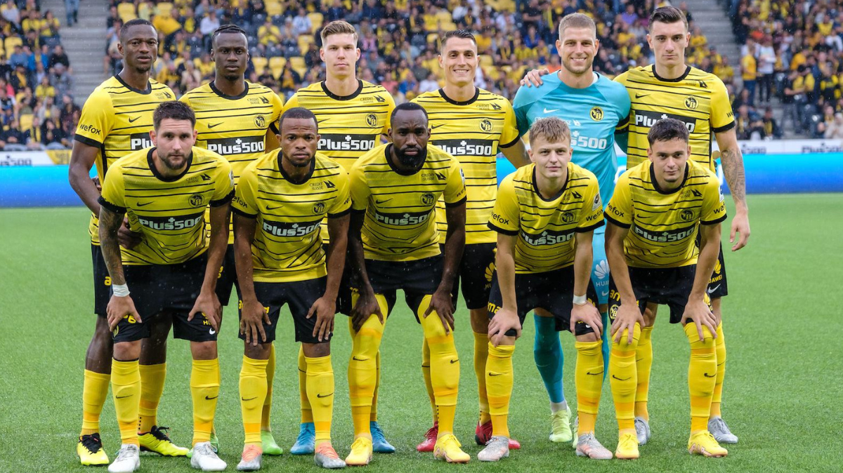 young boys football team